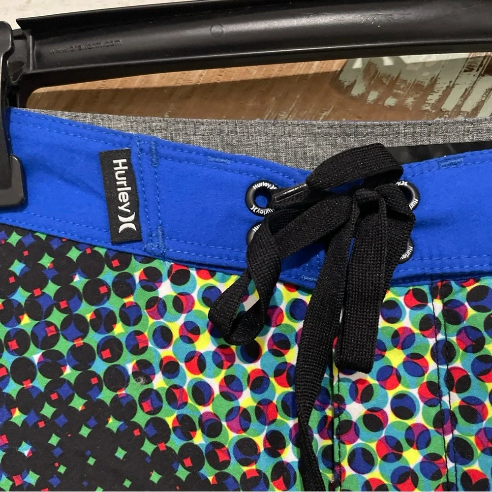 NWT HURLEY Boy's Board Shorts 16/28 Blue Multicolor Board Swim Shorts